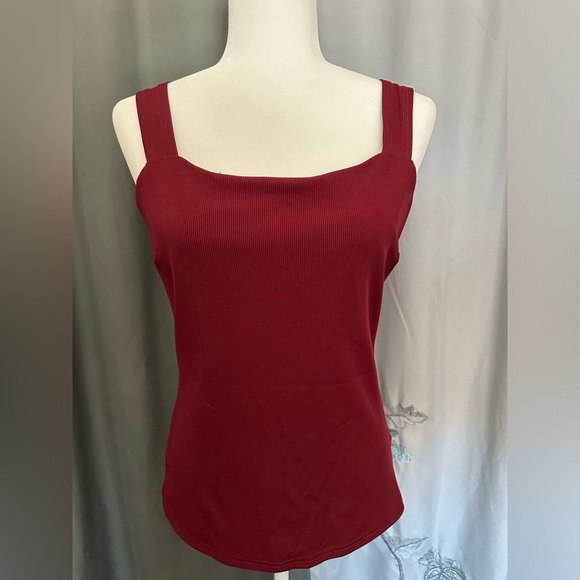 🔝 women’s tank top, burgundy colored, size L - Picture 1 of 8